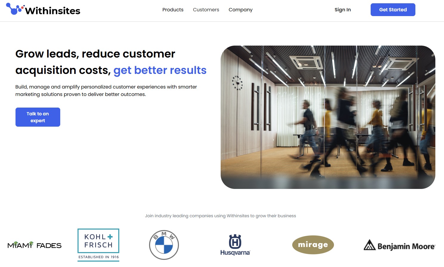 WithinSites website screenshot